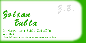 zoltan bubla business card